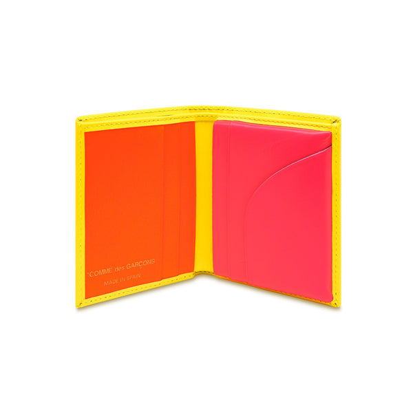 CDG Wallet - Super Fluo Bifold Wallet - (Yellow/Orange SA0641SF)
