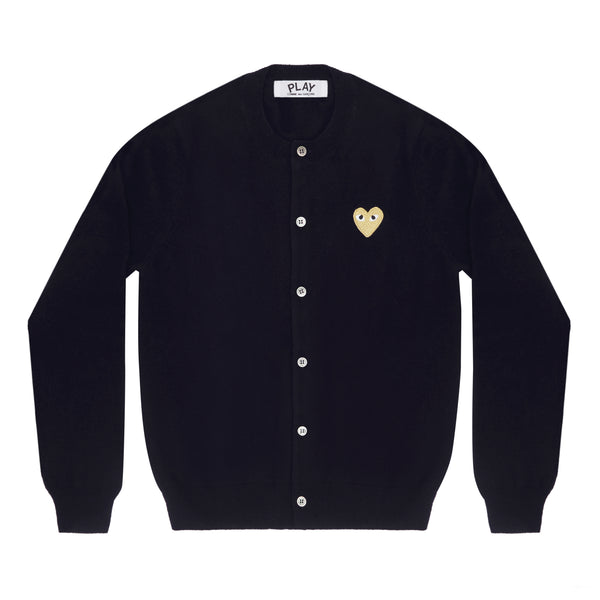Play - Women's Gold Heart Cardigan - (Navy)