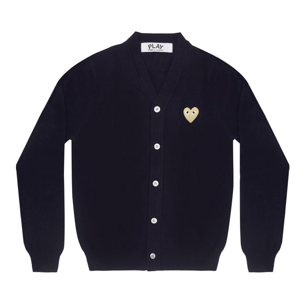 Play - Men's Gold Heart Cardigan - (Navy)
