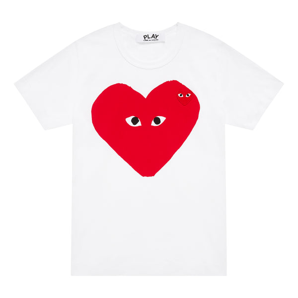 Play - Wide Heart T-Shirt - (White)