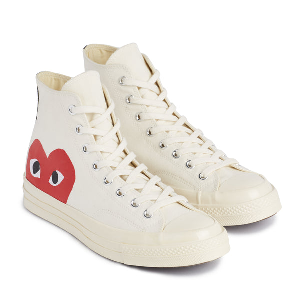 Play Converse - Red Heart Chuck Taylor All Star ’70 High Sneakers - (White)