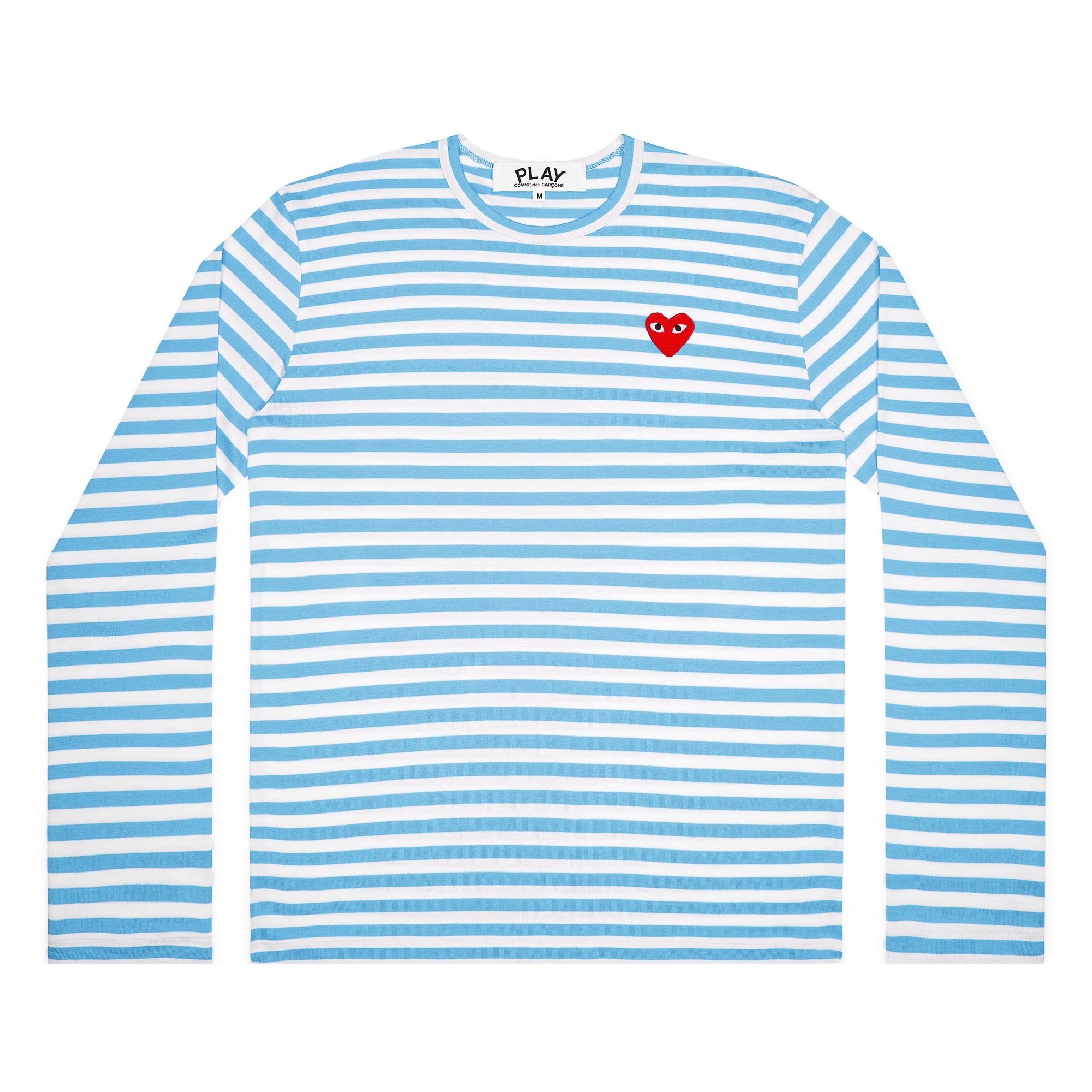 Play - Bright Striped Long Sleeve T-Shirt - (Blue) view 1, Click to Zoom in