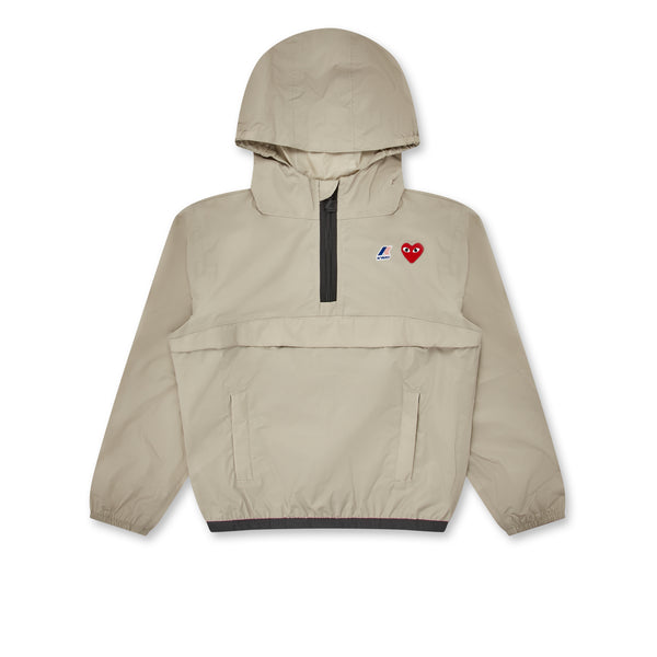 Play - Kid's K-Way Half Zip Jacket - (Beige)