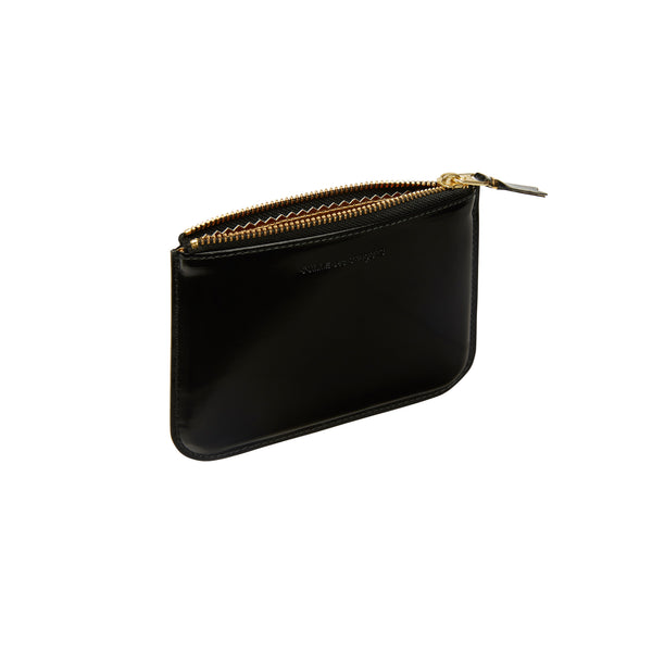 CDG Wallet - Mirror Inside Zip Pouch - (Black/Gold SA8100MI)