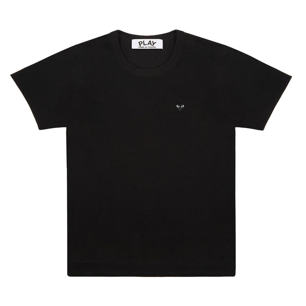 Play - Tiny Black Heart Emblem T-Shirt - (Black)