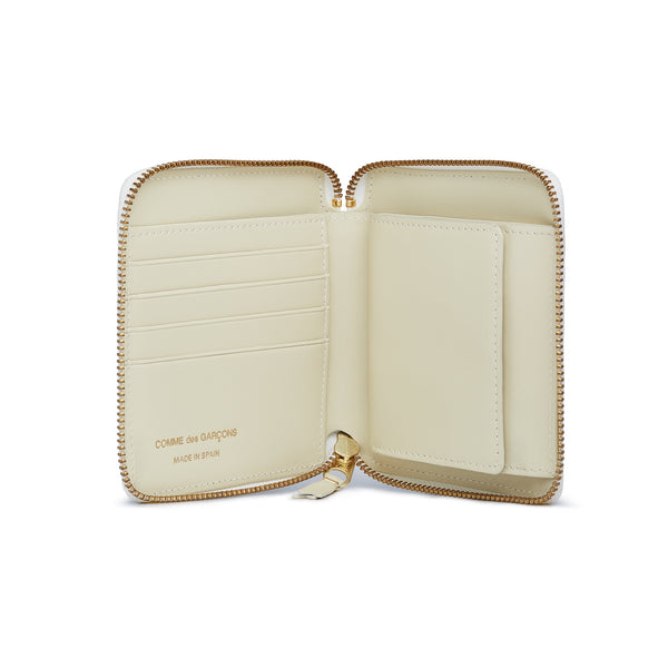 CDG Wallet - Classic Leather Full Zip Around Wallet - (Off-White SA2100)