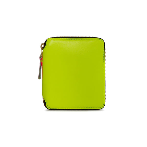 CDG Wallet - Super Fluo Full Zip Around Wallet - (Yellow SA2100SF)