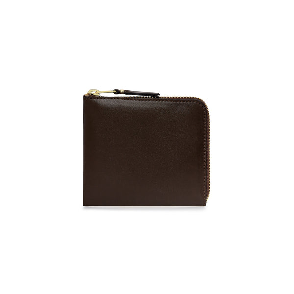 CDG Wallet - Classic Leather Zip Around Wallet - (Brown SA3100)