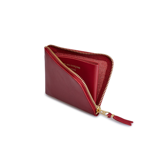 CDG Wallet - Classic Leather Zip Around Wallet - (Red SA3100C)