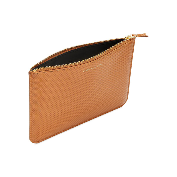 CDG Wallet - Luxury Group Large Zip Pouch - (Beige SA5100LG)