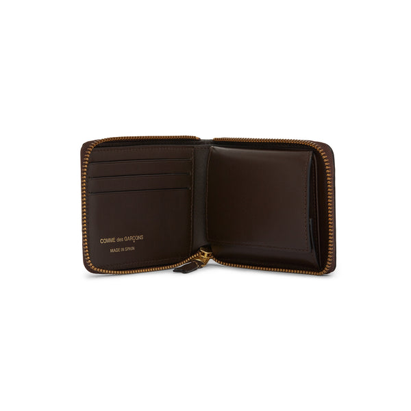CDG Wallet - Classic Leather Full Zip Around Wallet - (Brown SA7100)