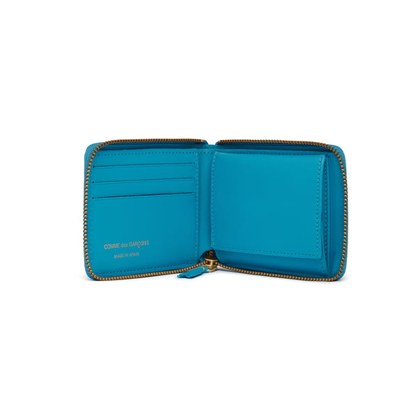 CDG Wallet - Classic Color Full Zip Around Wallet - (Blue SA7100)