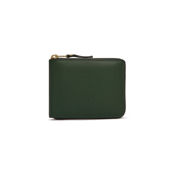 CDG Wallet - Classic Leather Full Zip Around Wallet - (Bottle Green SA7100)