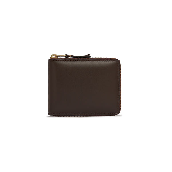 CDG Wallet - Classic Leather Full Zip Around Wallet - (Brown SA7100)