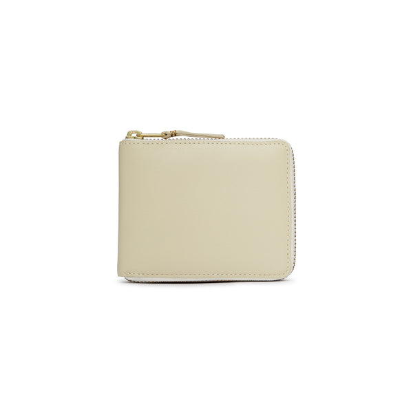 CDG Wallet - Classic Leather Full Zip Around Wallet - (Off-White SA7100)