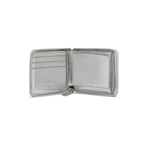 CDG Wallet - Silver Full Zip Around Wallet - (SA7100G)