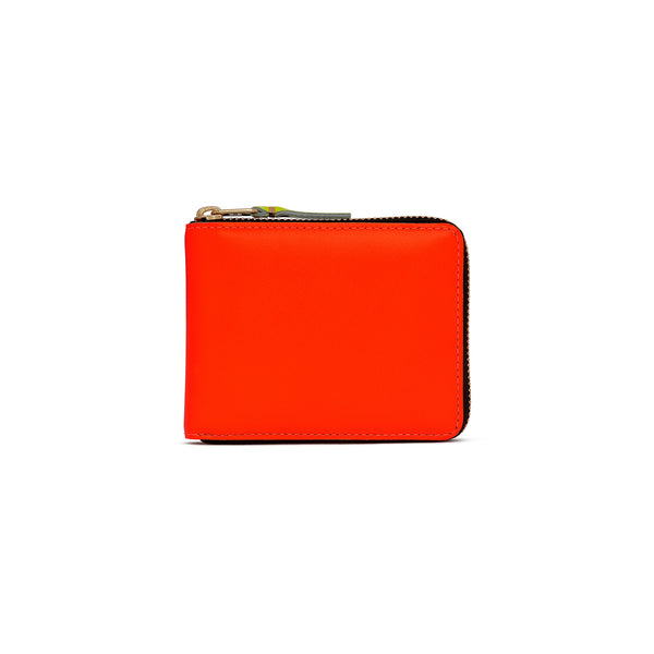 CDG Wallet - Super Fluo Full Zip Around Wallet - (Orange SA7100SF)