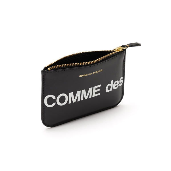CDG Wallet - Huge Logo Wallet Zip Pouch - (Black SA8100HL)